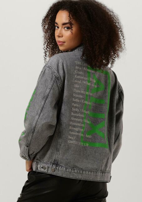 Graue ALIX THE LABEL Jeansjacke LADIES WOVEN DENIM JACKET - large