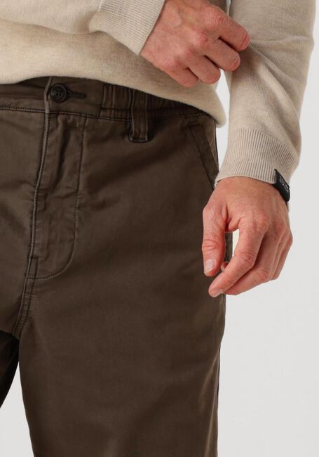 Braune BUTCHER OF BLUE Jogginghose TRISTAN SATEEN CHINO - large
