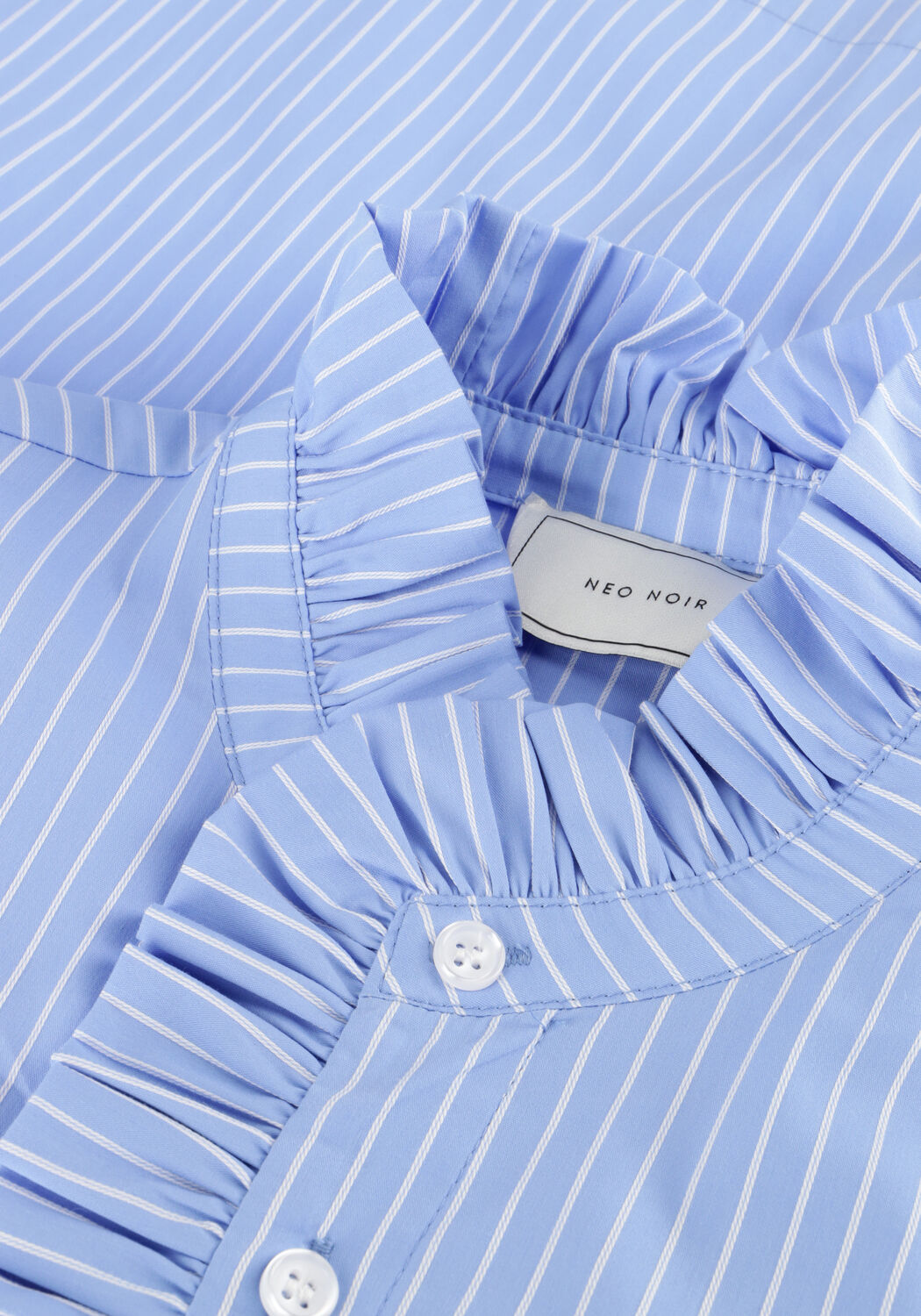 Hellblau NEO NOIR Maxikleid NELLIE STRIPE DRESS - large