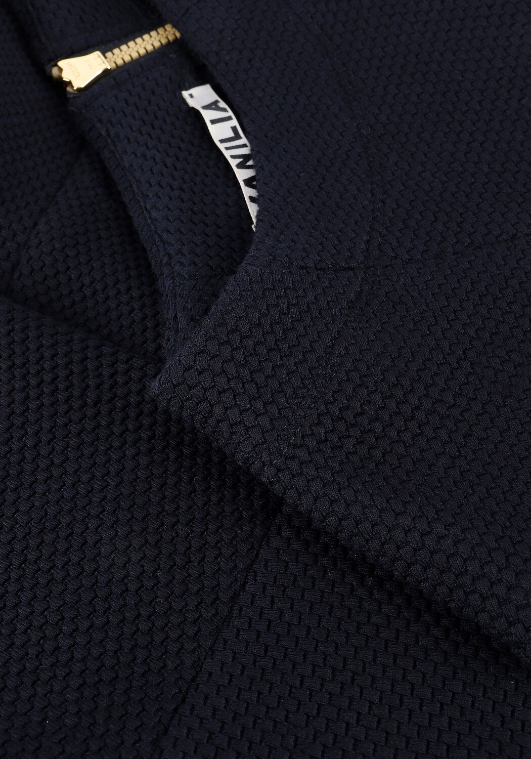 Schwarze VANILIA Top PEPLUM CREW - large