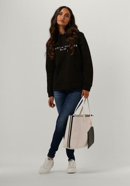 Weiße TOMMY HILFIGER T-shirt HERITAGE HILFIGER C-NK REG TEE - large