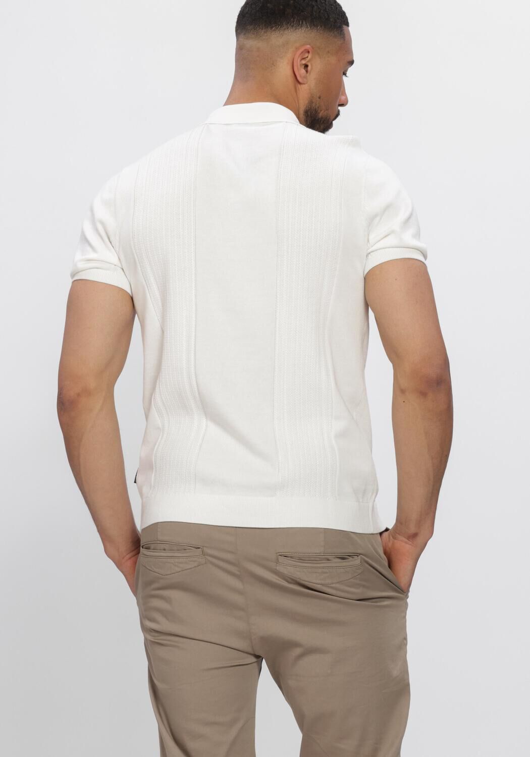 Wei&szlig;e SAINT STEVE Polo-Shirt FRIEDERICH - large