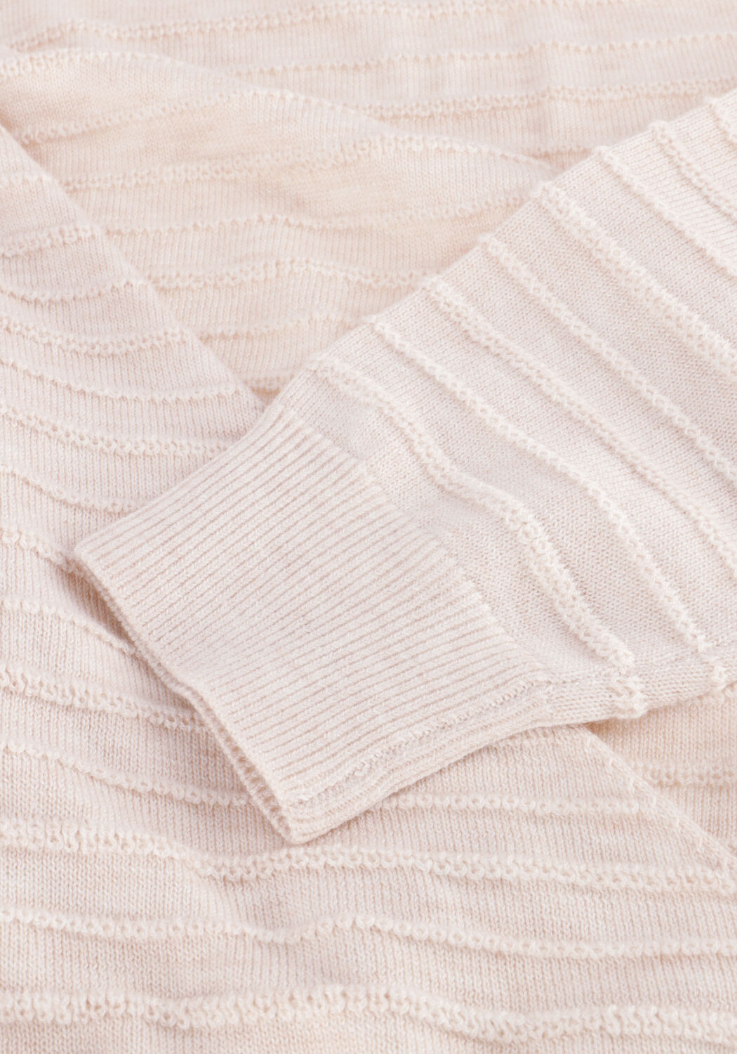 Nicht-gerade weiss ANOTHER LABEL Pullover LEN KNITTED PULL L/S - large