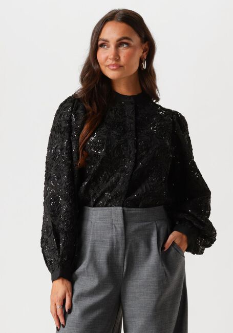 Schwarze Y.A.S. Blusen YASROSY LS SHIRT - large