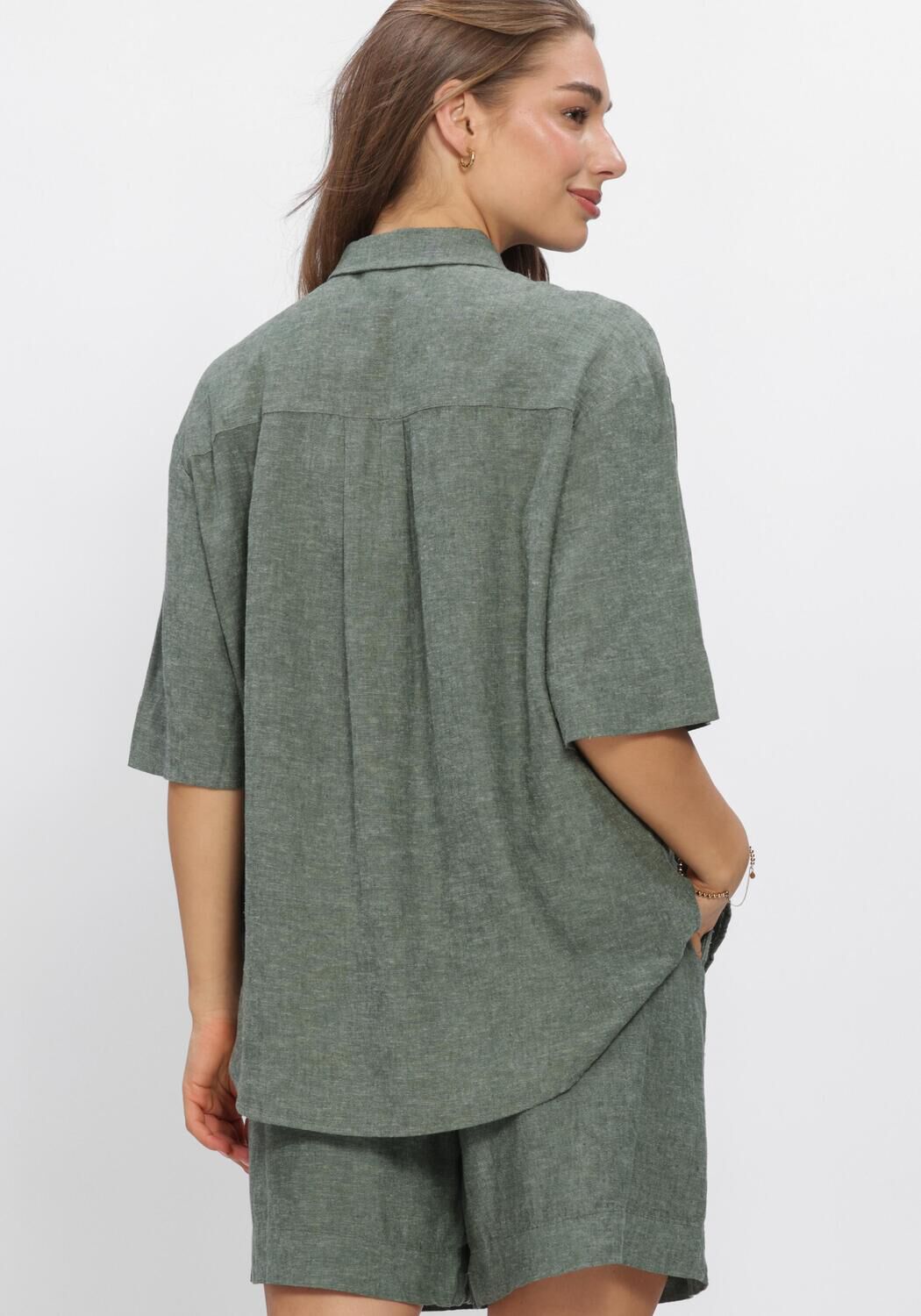 Gr&uuml;ne MSCH COPENHAGEN Blusen MSCHVIANA GINIA 3/4 SHIRT - large