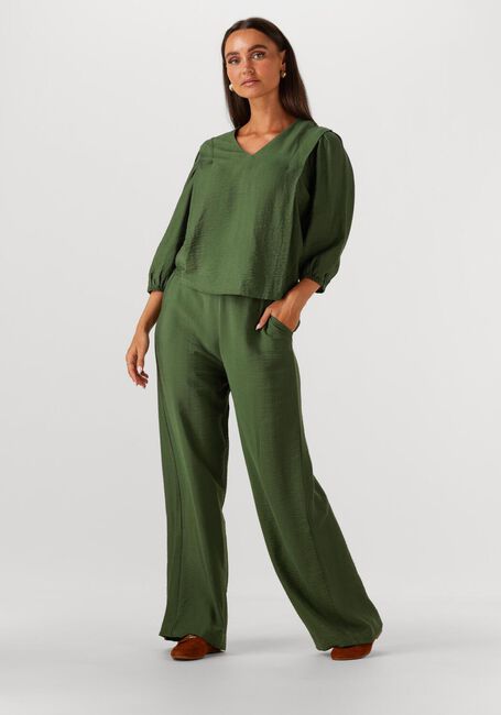 Grüne MINUS Blusen SERIA V-NECK BLOUSE - large