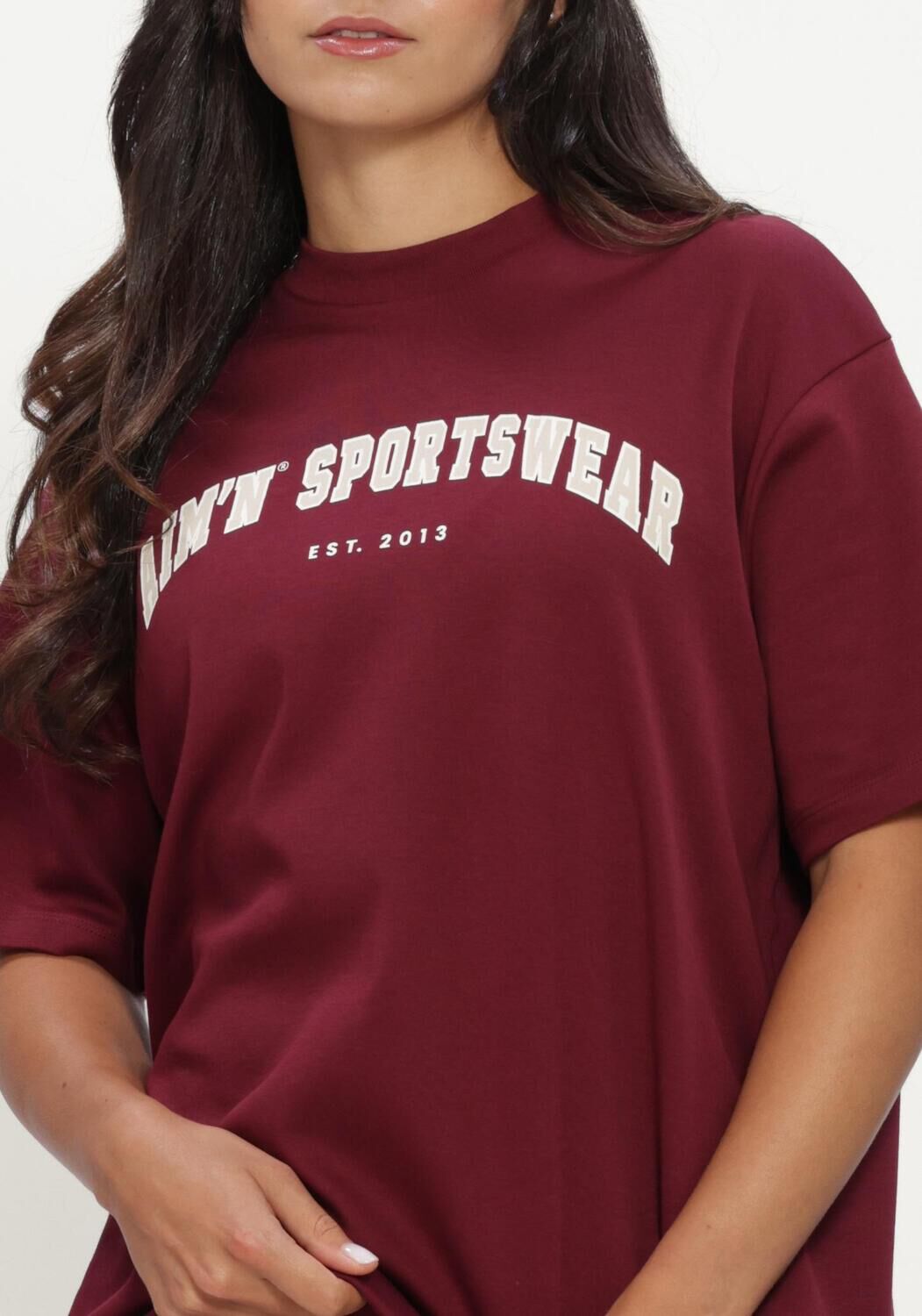 Bordeaux AIM'N T-shirt VARSITY BOYFRIEND T-SHIRT - large
