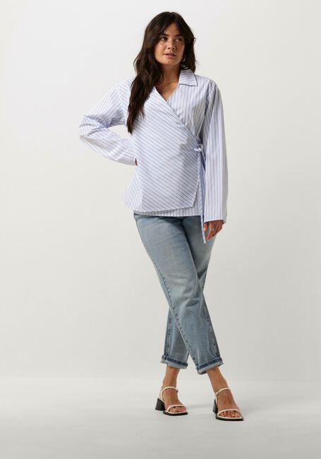 Weiße MSCH COPENHAGEN Blusen MSCHZENIKA WRAP TOP STP - large