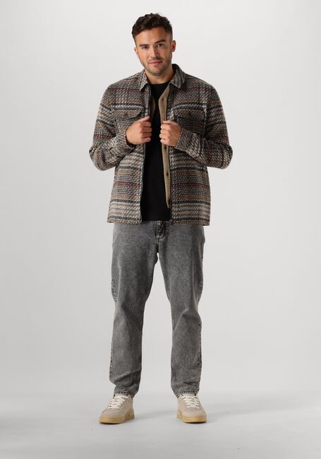Beige ANERKJENDT Casual-Oberhemd AKHANKY MULTI COL. OVERSHIRT - large