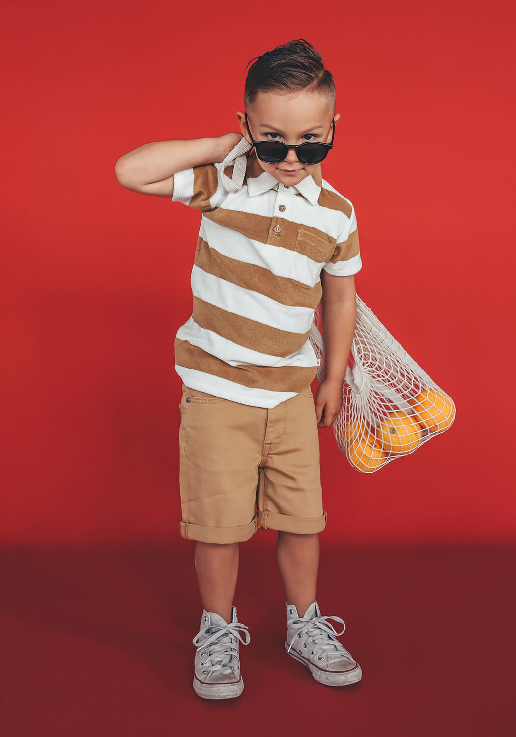 Braune YOUR WISHES Polo-Shirt KENNY TOWEL - large