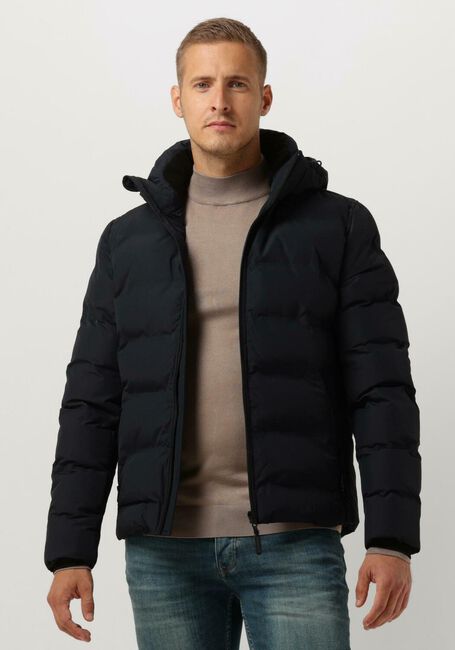 Dunkelblau CAST IRON Wattierte Jack HOODED JACKET DEWSTER SPEEDGUARD - large