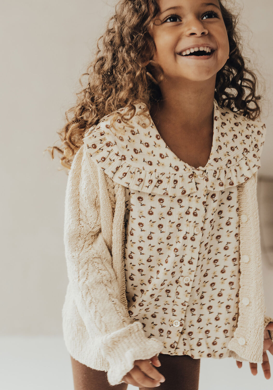 Beige BAJE STUDIO Blusen SHORTSLEEVE BLS - large