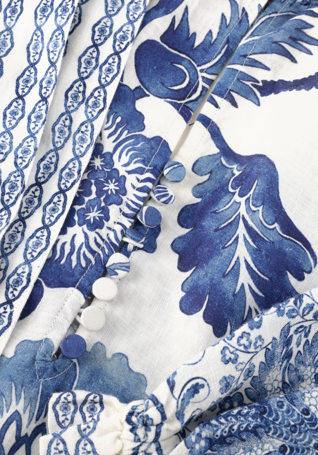 Mehrfarbige/Bunte DEA KUDIBAL Maxikleid IDANIADEA NS-DRESS WITH BUTTON DETAILS - large