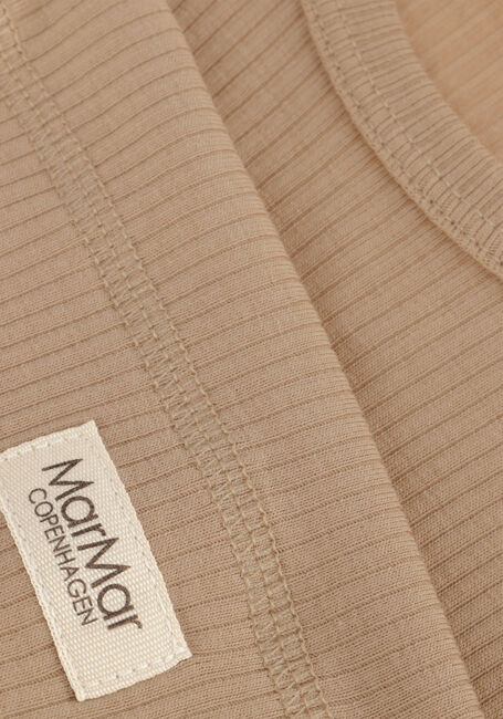 Beige MARMAR COPENHAGEN Top PLAIN TEE LS - large