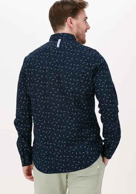 Dunkelblau SCOTCH & SODA Casual-Oberhemd SLIM FIT PRINTED POPLIN SHIRT - large