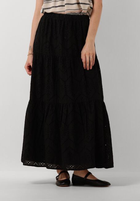 Schwarze NEO NOIR Maxirock RANA EMBROIDERY SKIRT - large