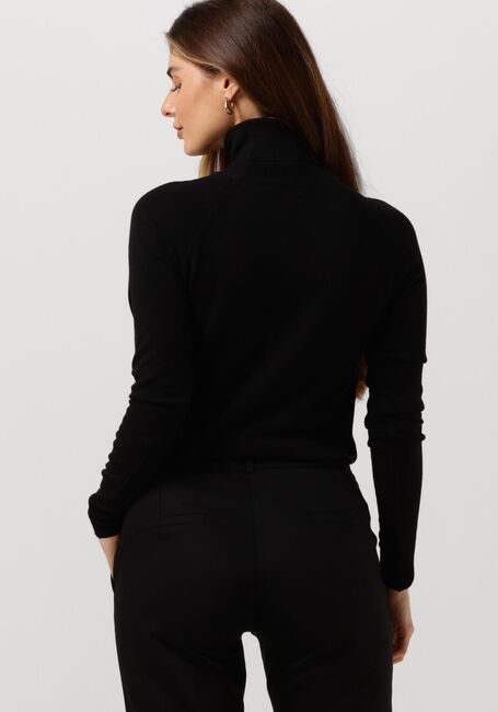 Schwarze SUMMUM Rollkragenpullover SWEATER TURTLE NECK BASIC KNIT (7S5529) - large