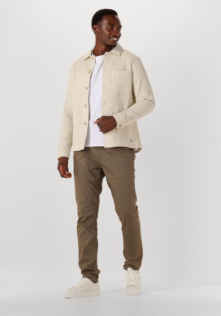 Ecru DSTREZZED Overshirt LINO FW OVERSHIRT - large