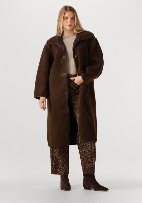 Braune NEO NOIR Teddy-Jacke CARMEN TEDDY COAT - large