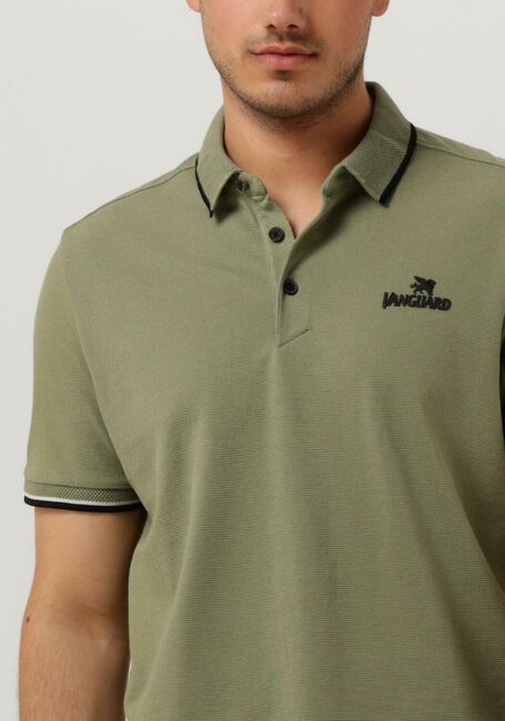 Olive VANGUARD Polo-Shirt SHORT SLEEVE POLO COTTON POLY WAFFLE STRUCTURE - large