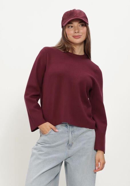 Bordeaux OBJECT Pullover OBJREYNARD O-NECK PULLOVER - large