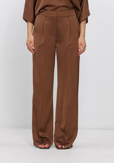 Braune DANTE6 Hosen JULES SATIN SMART PANTS - large