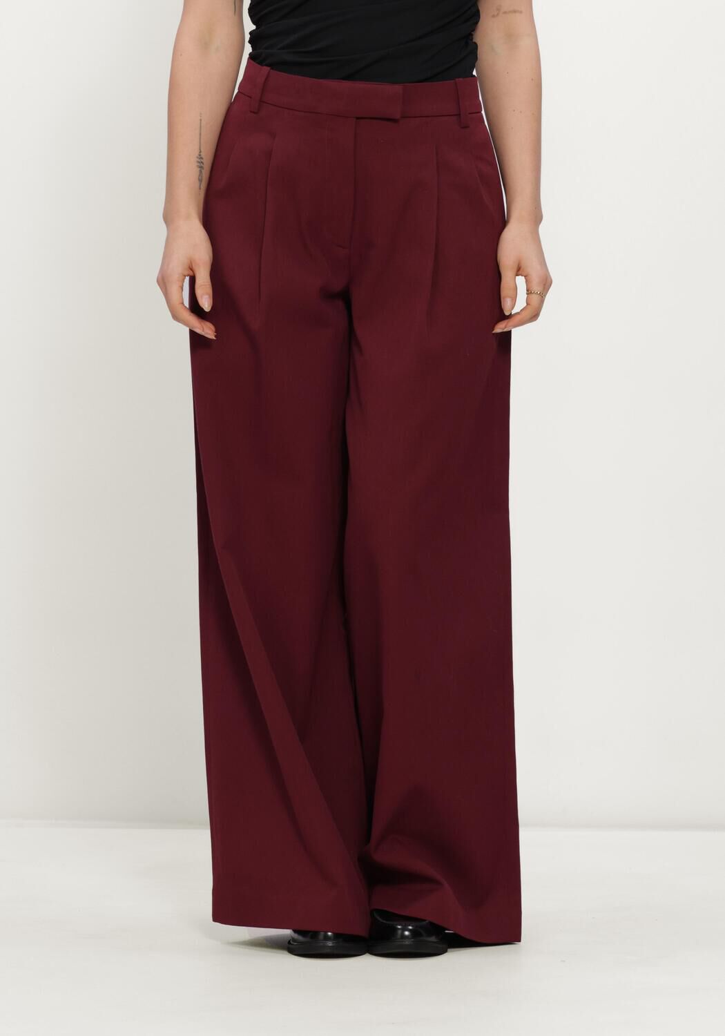 Bordeaux SELECTED WOMEN Hose SLWEXTRA WIDE HW THILDE PANT - large