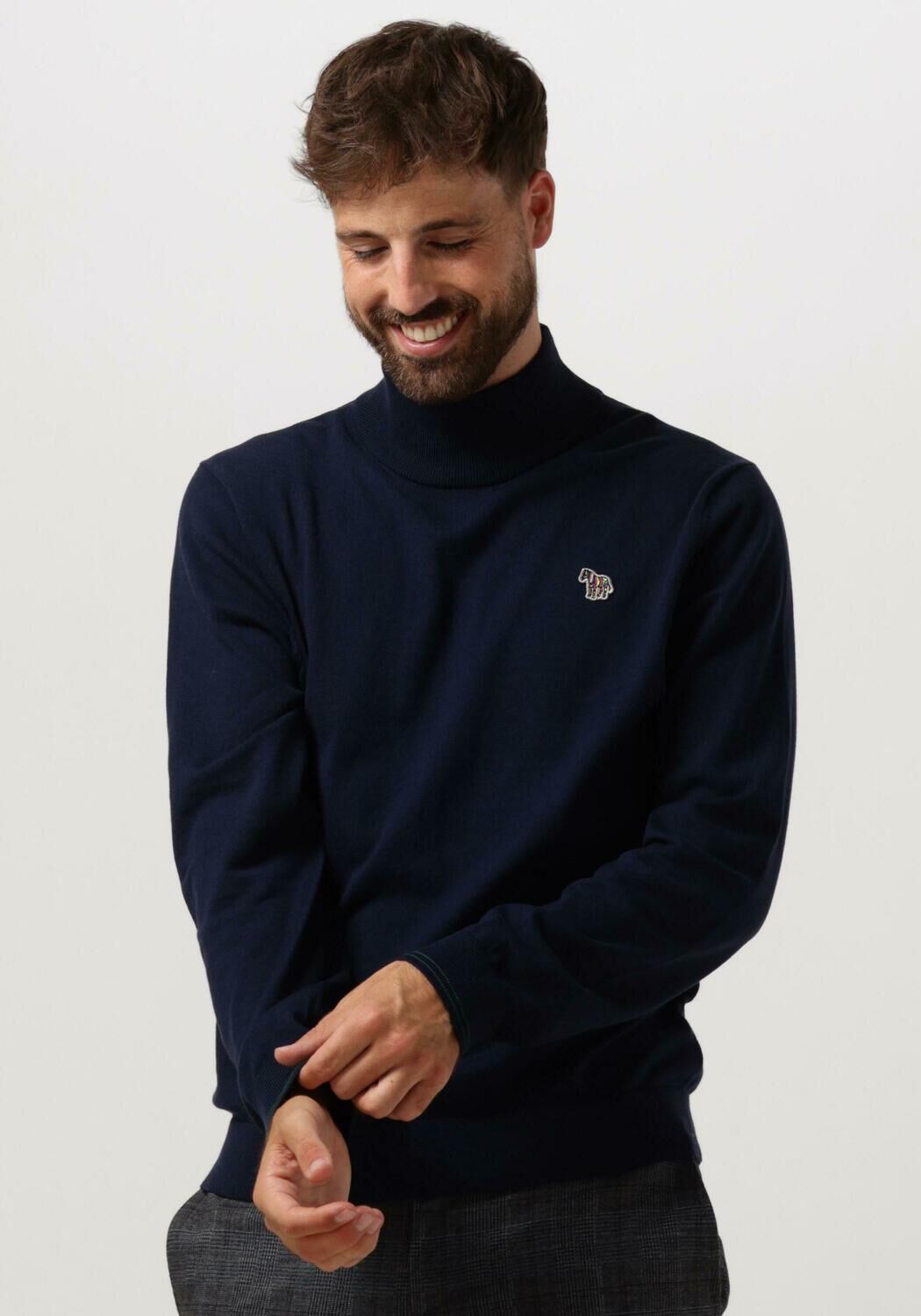 Dunkelblau PS PAUL SMITH Rollkragenpullover MENS SWEATER ROLL NECK ZEB BAD Omoda