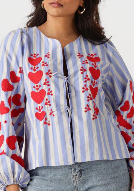 Blaue SISSEL EDELBO Blusen ELISABETH TOP - large