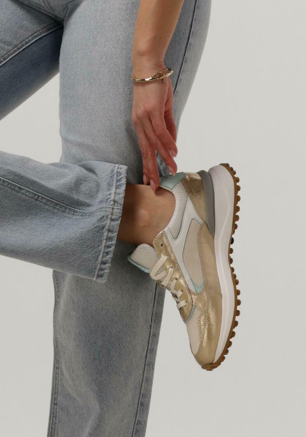 Goldfarbene FLORIS VAN BOMMEL Sneaker Low SFW-10099 - large