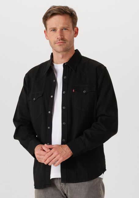 Schwarze LEVI'S Casual-Oberhemd BARSTOW WESTERN - large