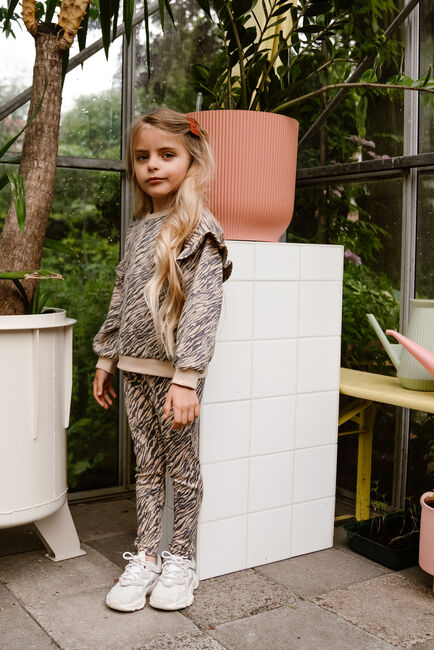 Beige DAILY7 Kurze Hose ZEBRA RIB PANTS - large