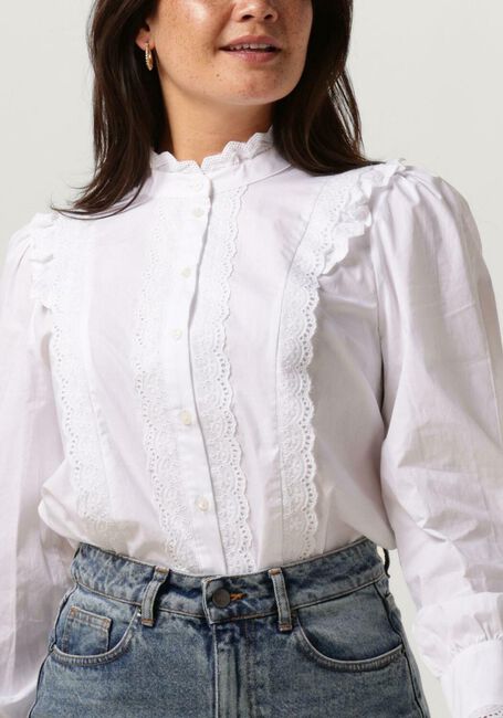 Weiße CO'COUTURE Bluse ALVA ANGLAISE CUFF SHIRT - large