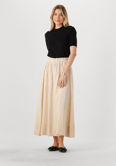 Beige Y.A.S. Maxirock YASFLAXY HW ANKLE SKIRT NOOS - large