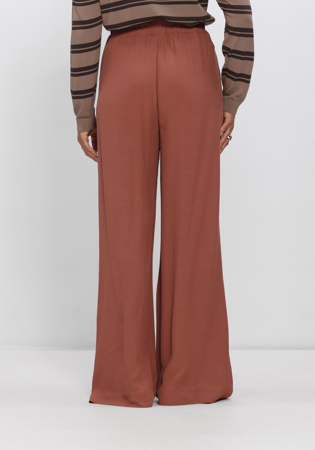 Beige BY-BAR Hosen BENJI VISCOSE PANTS - large