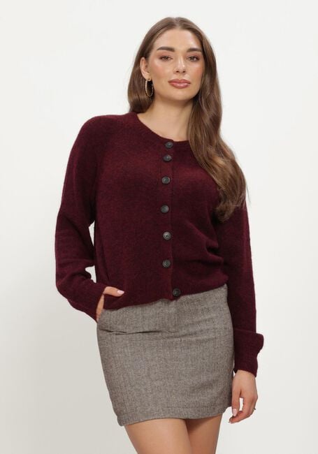 Bordeaux Y.A.S. Strickjacke YASJOHI LS WOOL BLEND CARDIGAN - large