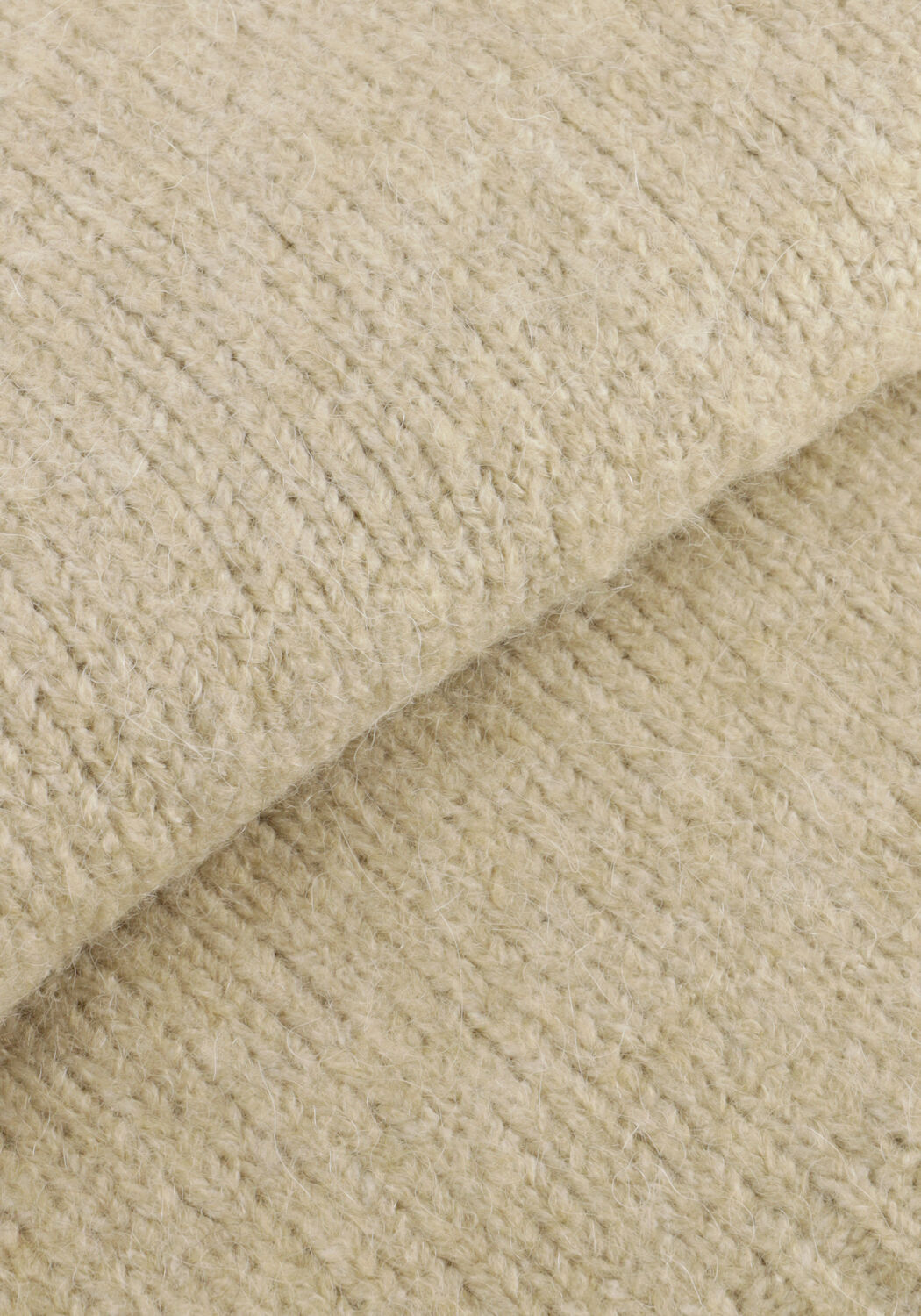 Sand WITHBLACK Pullover WBLANDREA LS CROPPED PULLOVER - large