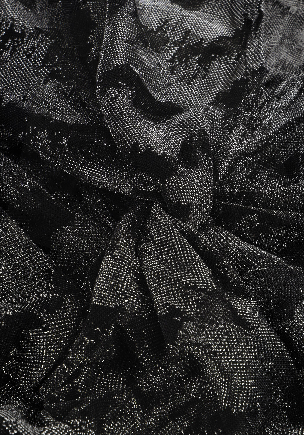 Silberne COLOURFUL REBEL Minikleid MENCIA ZEBRA METALLIC V-NECK DRESS - large