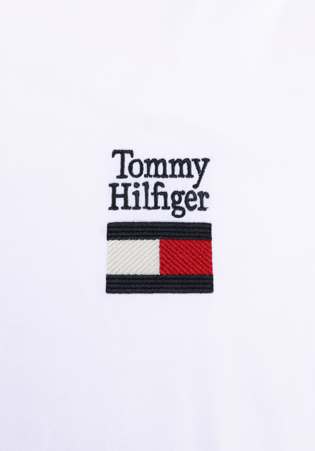 Wei&szlig;e TOMMY HILFIGER T-shirt BRAND LOVE TEXT STACK TEE - large