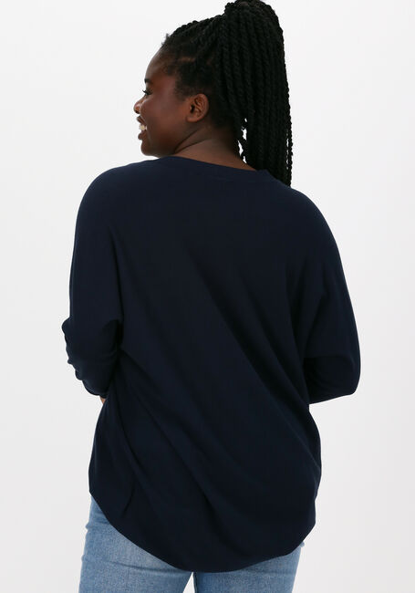 Blaue SUMMUM Top OVERSIZED SWEATER BASIC KNIT - large