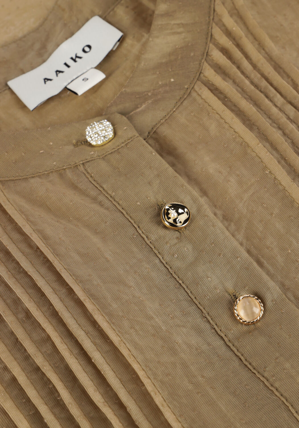 Bronzefarbene AAIKO Blusen PAULA DOTTED TEN 503 - large