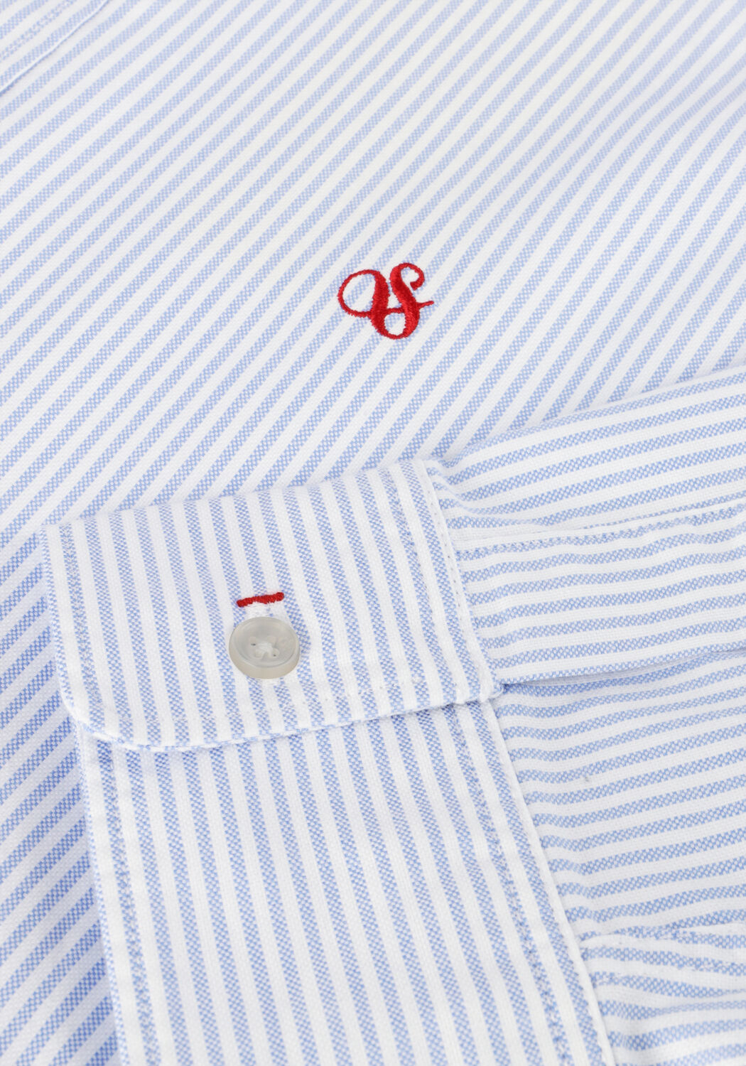 Blaue SCOTCH & SODA Casual-Oberhemd ESSENTIAL OXFORD STRIPE SHIRT - large