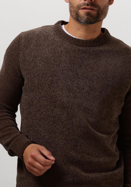Braune ANERKJENDT Pullover AKSUNE CHENILLE KNIT - large