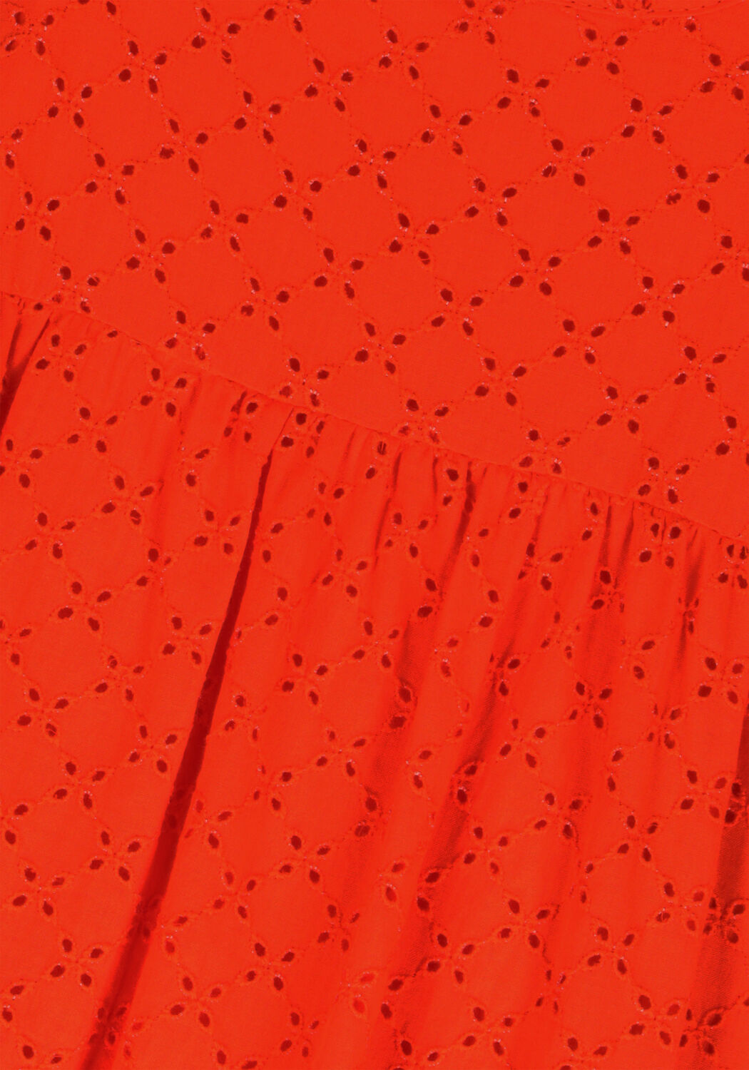 Orangene CARLIJNQ Maxikleid BRODERIE - HALTER DRESS - large