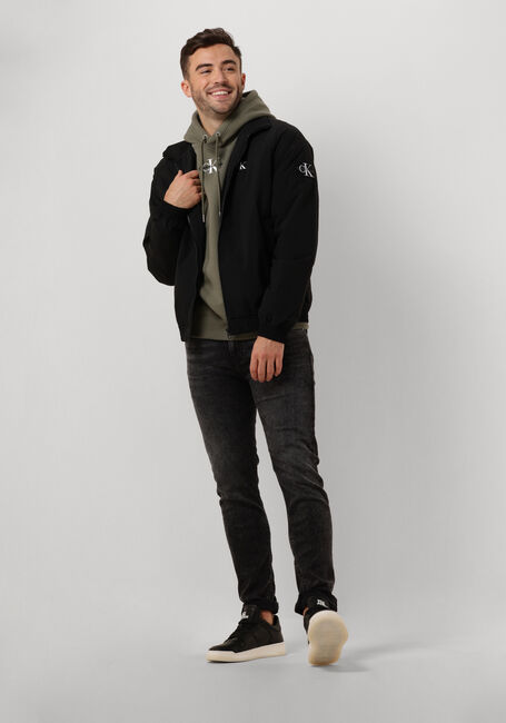 Olive CALVIN KLEIN Sweatshirt MONOLOGO HOODIE - large