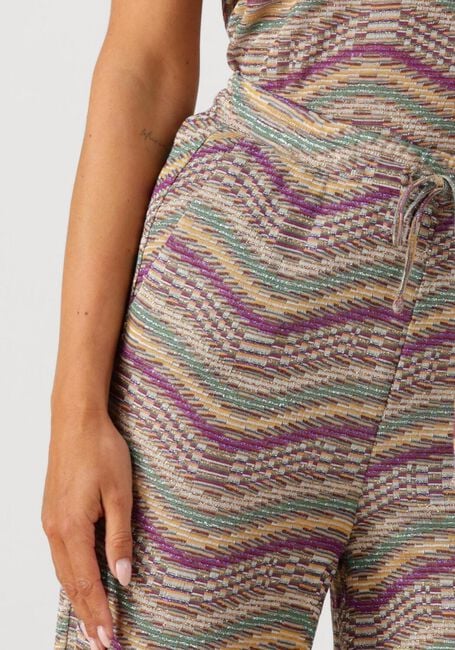 Mehrfarbige/Bunte SUMMUM Weite Hose WIDE LEG PANT MULTICOLOUR SPARKLY WAVE - large