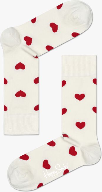 Weiße HAPPY SOCKS Socken HEART - large