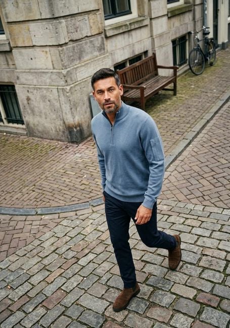 Blaue SAINT STEVE Pullover AXEL-S - large