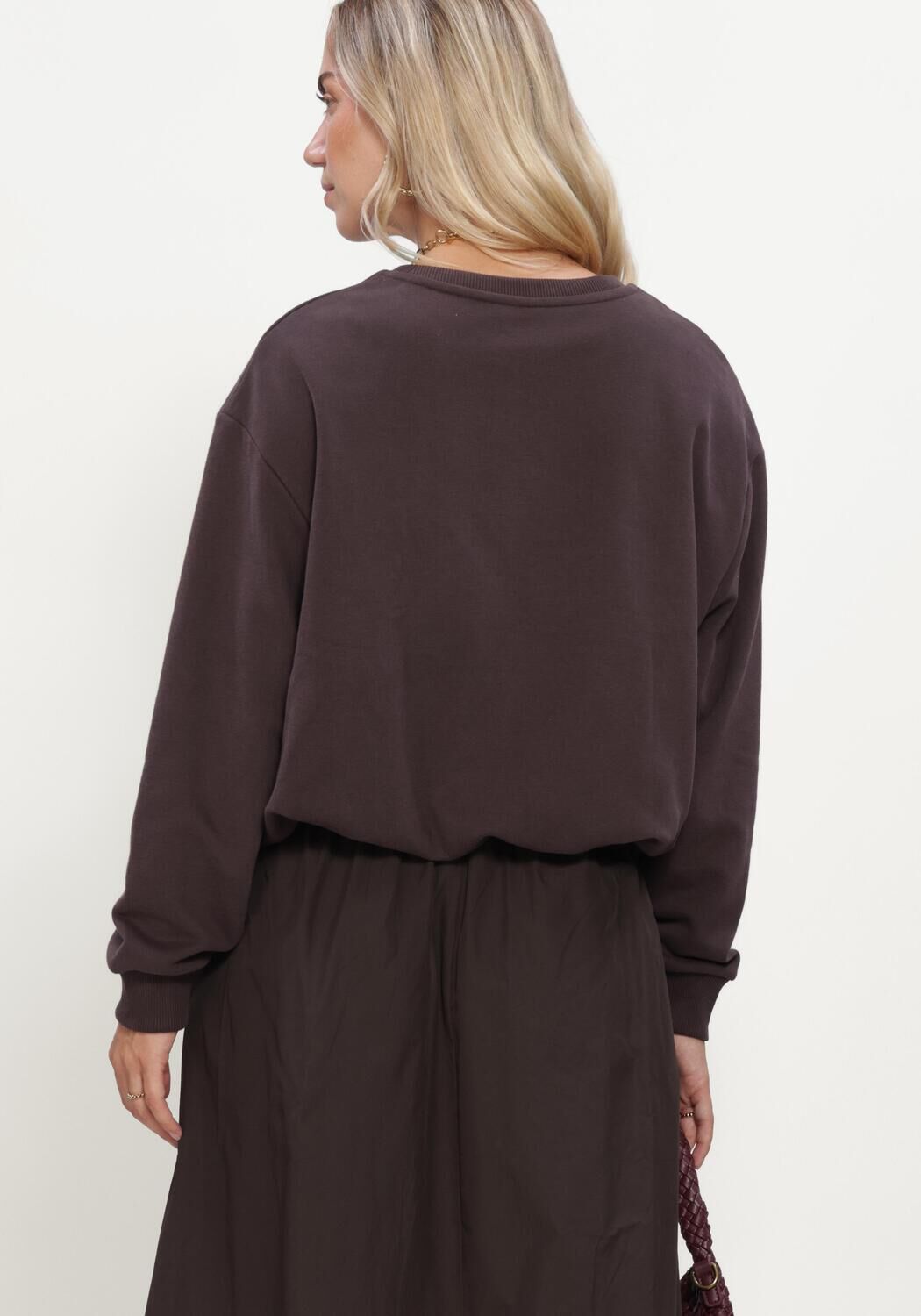 Braune SUMMUM Sweatshirt BALLOON SWEAT PEACHED TERRY - large