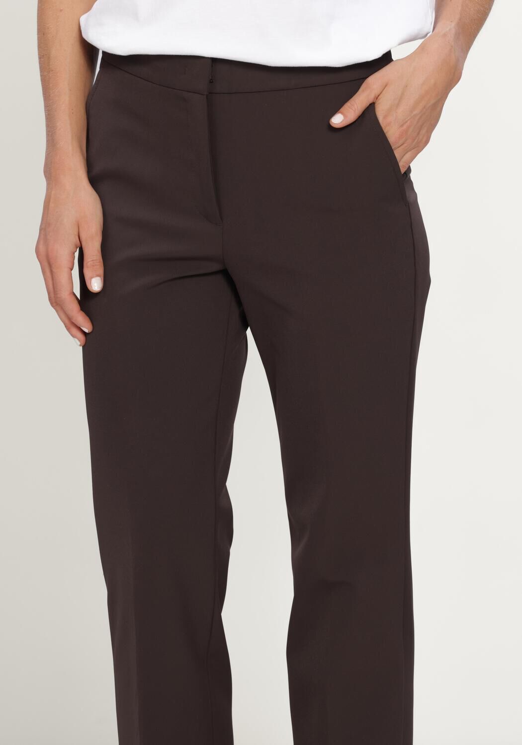 Braune CAMBIO Hose SUGAR MICROSTRUCTURE SUPERSTRETCH - large